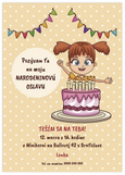 Pozvánka na detskú PARTY dievča