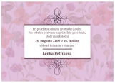Pozvánka na oslavu narodenín s kvetmi 1