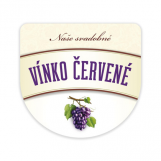 Svadobná etiketa Naše svadobné vínko červené