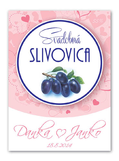 Etiketa svadobná - slivovica