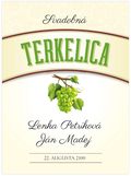 Etiketa svadobná terkelica