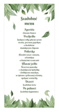 Svadobné menu lístie