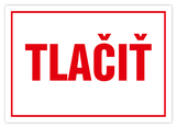 Samolepka tlačiť